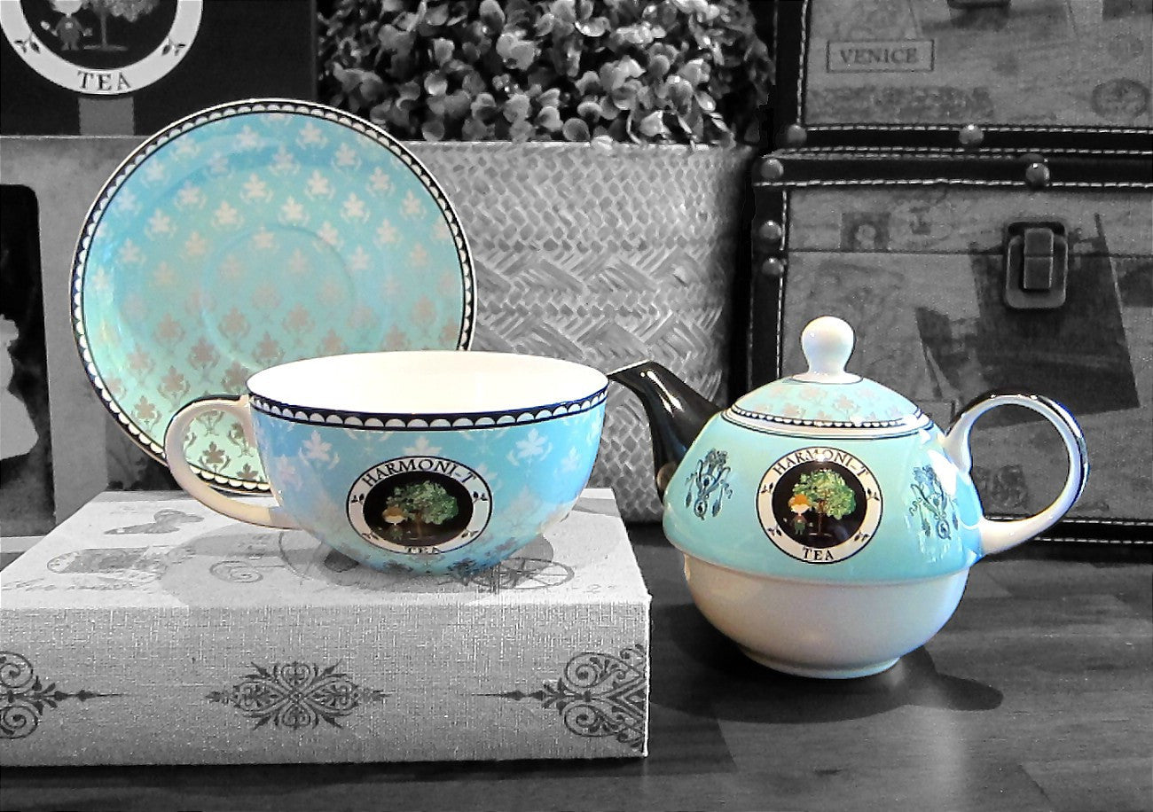 Tea for One Lena 500 ml de Crystal Bone China porcelana en Tea for One Lena 500 ml de Crystal Bone China porcelana en